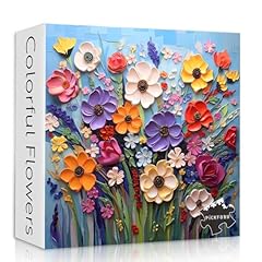 Colorful flower puzzles for sale  Delivered anywhere in USA 