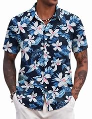Coofandy mens hawaiian for sale  Delivered anywhere in UK
