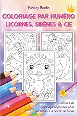 Coloriage numéro licornes d'occasion  Livré partout en France