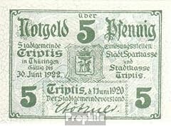 Triptis notgeld ville d'occasion  Livré partout en France