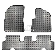 Carsio Tailored 3 Piece Rubber Car Mat Set 2 Clips for sale  Delivered anywhere in UK