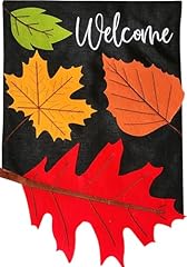 Falling leaves burlap for sale  Delivered anywhere in USA 
