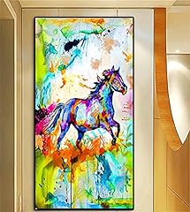 Used, Diamond Art Kits Colorful Running Horse 5D DIY Diamond for sale  Delivered anywhere in Canada