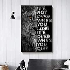Wild Lion Letter Motivational Quote Art Posters And for sale  Delivered anywhere in Canada