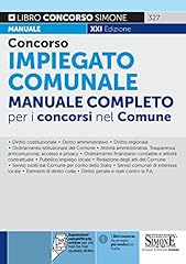 Concorso impiegato comunale. usato  Spedito ovunque in Italia 