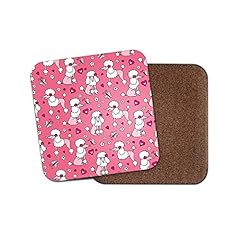 Pink poodle coaster for sale  Delivered anywhere in UK