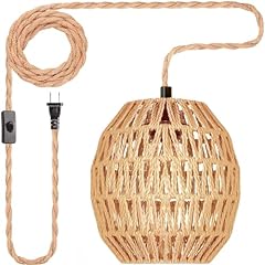 Hanging lamps rattan for sale  Delivered anywhere in USA 
