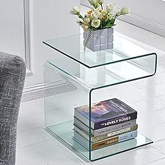 Glass nightstand side for sale  Delivered anywhere in USA 