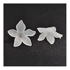 White lucite flower for sale  Delivered anywhere in UK