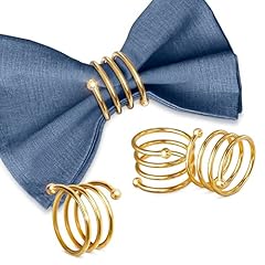 Gold napkin rings for sale  Delivered anywhere in USA 