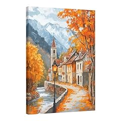 Autumn village canvas for sale  Delivered anywhere in USA 
