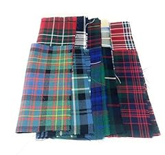 Tartan fabric patchwork for sale  Delivered anywhere in UK