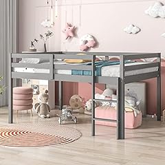 Gray loft bed for sale  Delivered anywhere in USA 