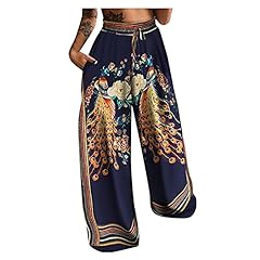 DABAOK Ladies Palazzo Wide Leg Flared Elasticated Stretch for sale  Delivered anywhere in UK