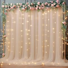 10x10ft champagne tulle for sale  Delivered anywhere in USA 