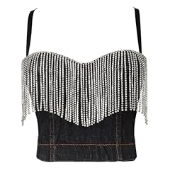 Hwjfdc rhinestone bra for sale  Delivered anywhere in UK
