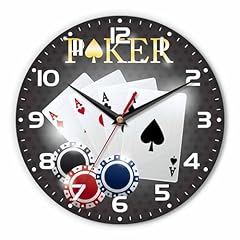 Poker wall clocks for sale  Delivered anywhere in USA 