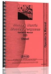 Massey Harris 333 Diesel Tractor Operators Manual for sale  Delivered anywhere in USA 