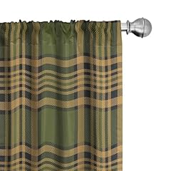 Lunarable plaid curtains for sale  Delivered anywhere in USA 