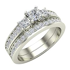 Wedding ring set for sale  Delivered anywhere in USA 