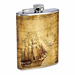 Flask vintage pirate for sale  Delivered anywhere in USA 