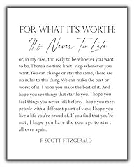 Scott fitzgerald quote for sale  Delivered anywhere in USA 