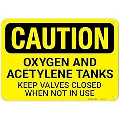 Caution oxygen acetylene for sale  Delivered anywhere in USA 