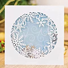Snowflake circle background for sale  Delivered anywhere in UK