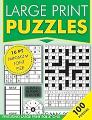 Large print puzzles for sale  Delivered anywhere in Ireland