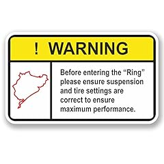 15cm nurburgring warning for sale  Delivered anywhere in Ireland