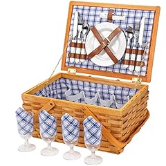 Picnic basket set for sale  Delivered anywhere in USA 