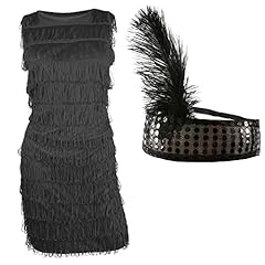 Black flapper dress for sale  Delivered anywhere in UK