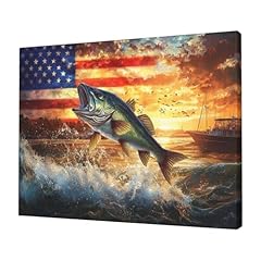 Bass canvas wall for sale  Delivered anywhere in USA 
