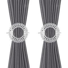 Tulead silver curtain for sale  Delivered anywhere in USA 