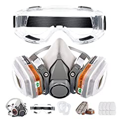 Respirator Mask Reusable Half Face Cover Gas Mask with, used for sale  Delivered anywhere in USA 