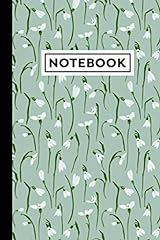 Notebook snowdrops journal for sale  Delivered anywhere in UK