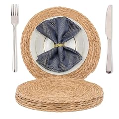 Round woven placemats for sale  Delivered anywhere in UK