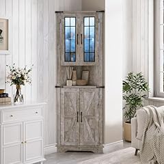 Farmhouse corner cabinet for sale  Delivered anywhere in USA 