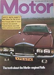 Motor magazine 1974 for sale  Delivered anywhere in UK