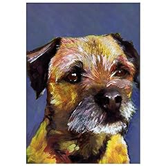 Border terrier art for sale  Delivered anywhere in UK