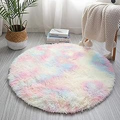 Round fluffy rainbow for sale  Delivered anywhere in UK