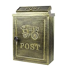 Antique Finish Locking Mailbox Wall Mount, Vintage for sale  Delivered anywhere in Canada