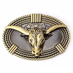 Bull belt buckle for sale  Delivered anywhere in Ireland