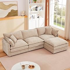 Tan sectional modular for sale  Delivered anywhere in USA 