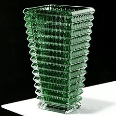 Glass vase green for sale  Delivered anywhere in USA 