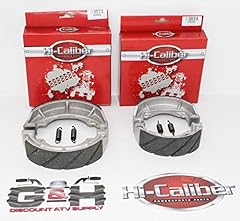 (2 SETS) WATER GROOVED FRONT & REAR Brake Shoes +Springs for sale  Delivered anywhere in USA 