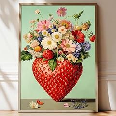 Strawberry canvas wall for sale  Delivered anywhere in USA 