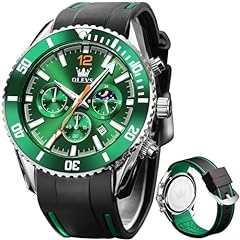 Olevs green watch for sale  Delivered anywhere in USA 