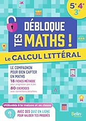 Calcul littéral d'occasion  Livré partout en France