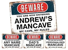 Personalised mancave sign for sale  Delivered anywhere in UK
